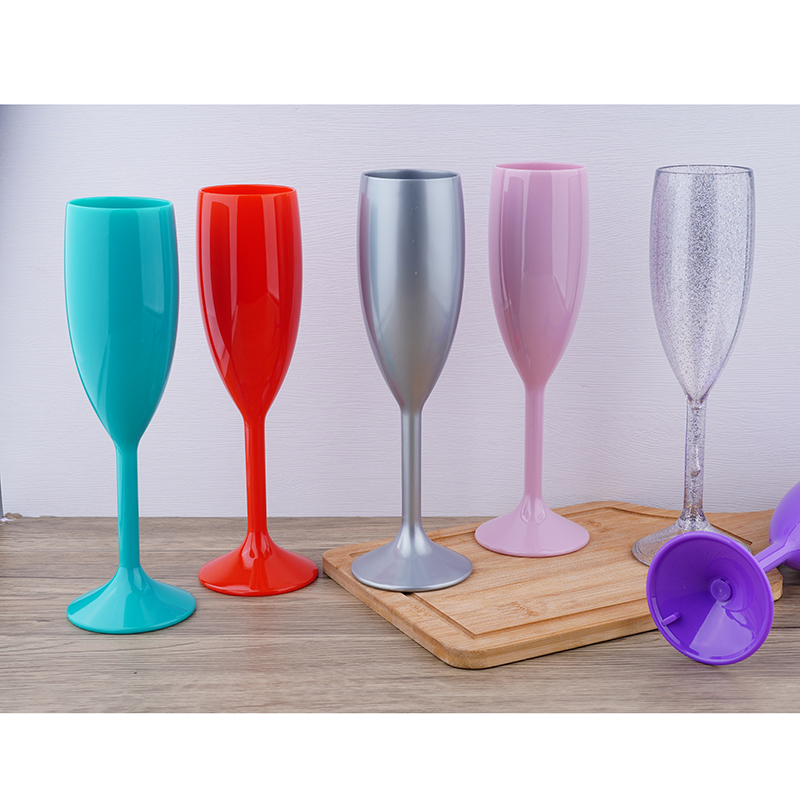 Food Grade FDA BPA Free Cheap Wholesale Plastic PC Acrylic Tritan as 170ml Champagne Cup Wine Cup