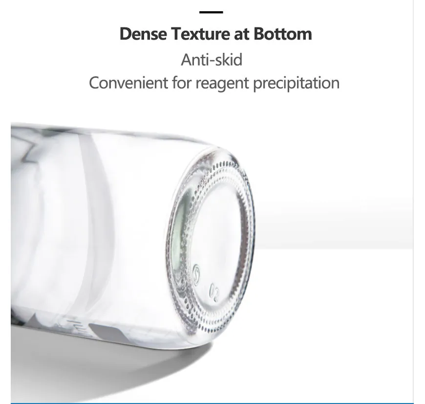 High Quality Clear Borosilicate Glass Blue Screw Lid Laboratory Reagent Bottle