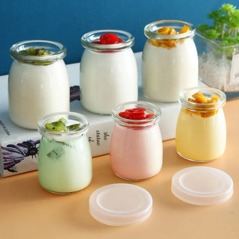 Pudding Yogurt Glass Bottle