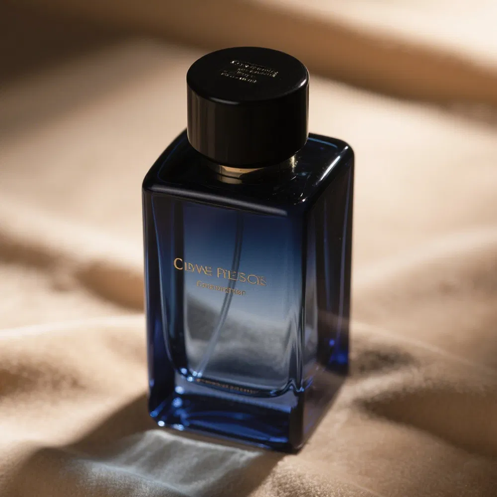 High Quality 50ml Perfume Bottle Empty Refillable Luxury Glass Bottle for Essential Oils with Sprayer Cap and Gold Lid Custom Logo Printing Service