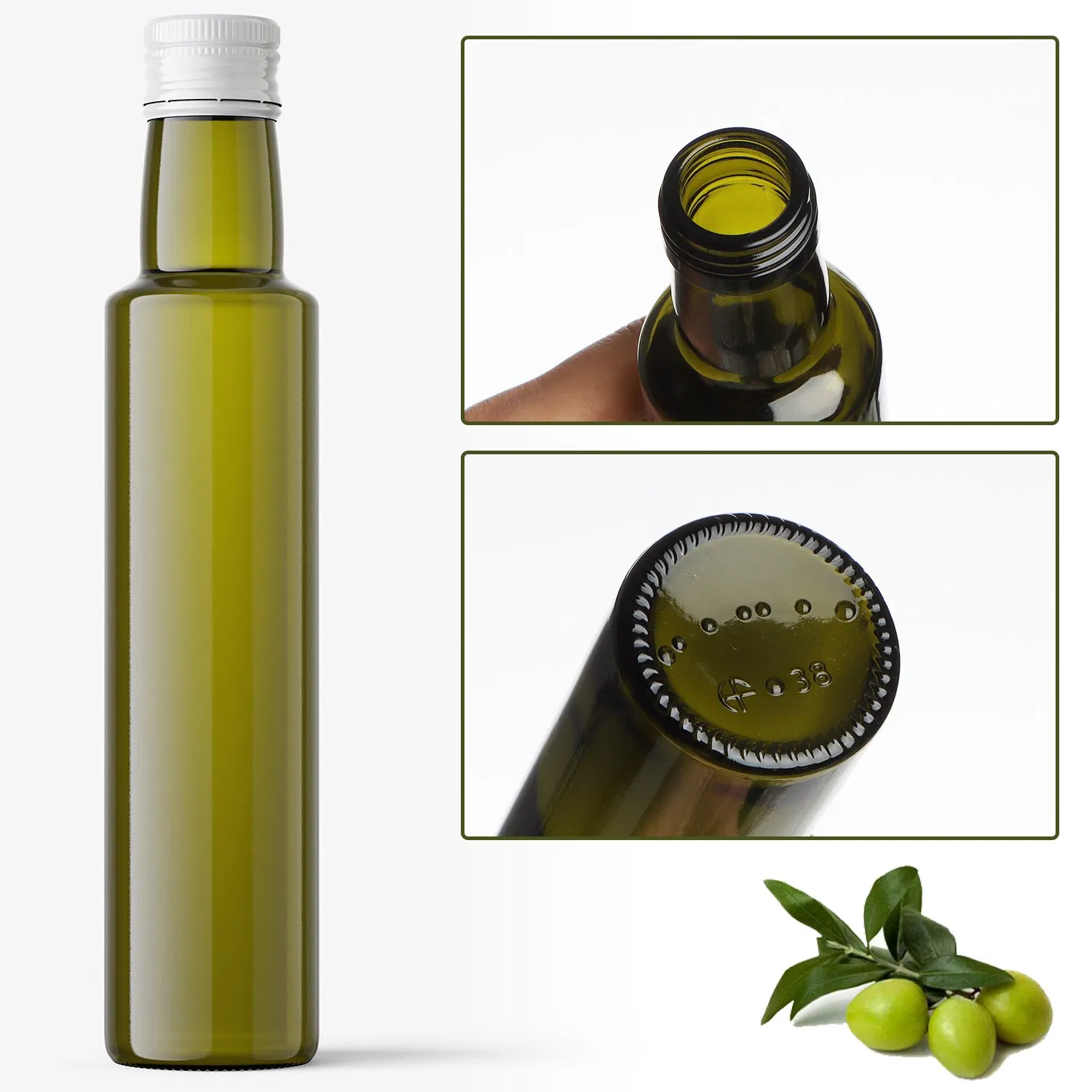 Wholesale 32 Oz 1000ml BPA Free Frosted Leakproof Tritan Olive Oil Glass Bottleswith Lids