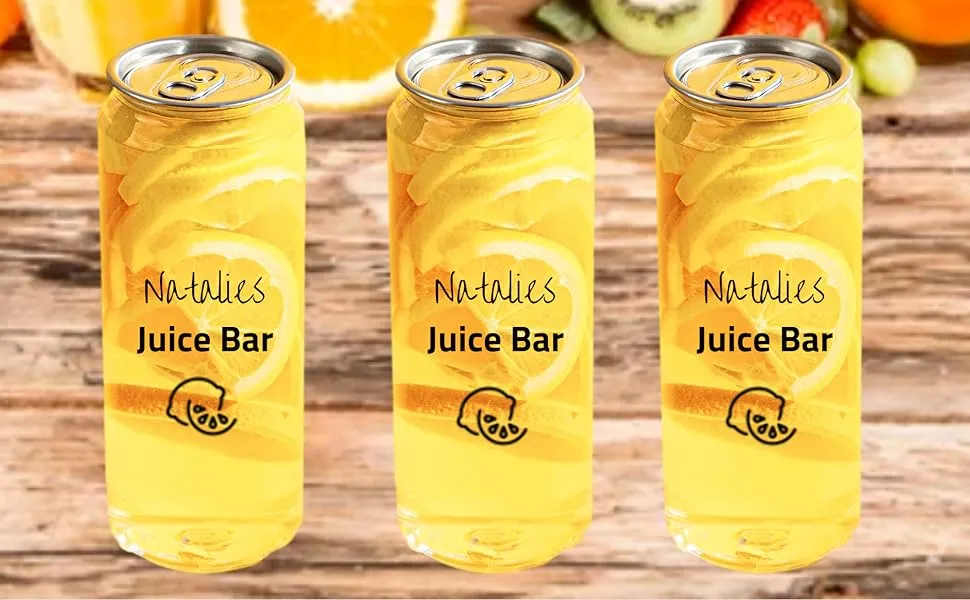 Empty PET Plastic Beverage Cans