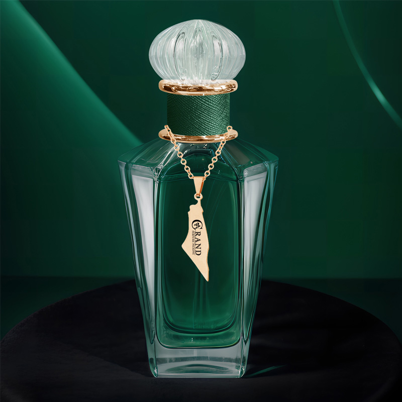 Wholesale Glass Perfume Bottles Blue Custom Empty Perfume Unique Cap