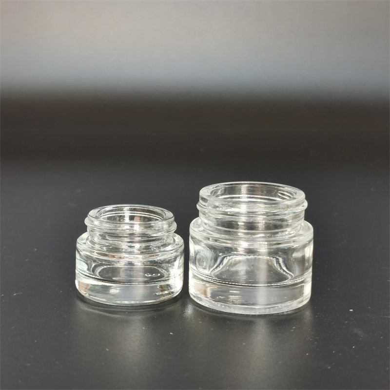 5ml 7ml 10ml Round Shape Reusable Mini Glass Jar Small Slick Container Glass Bottle