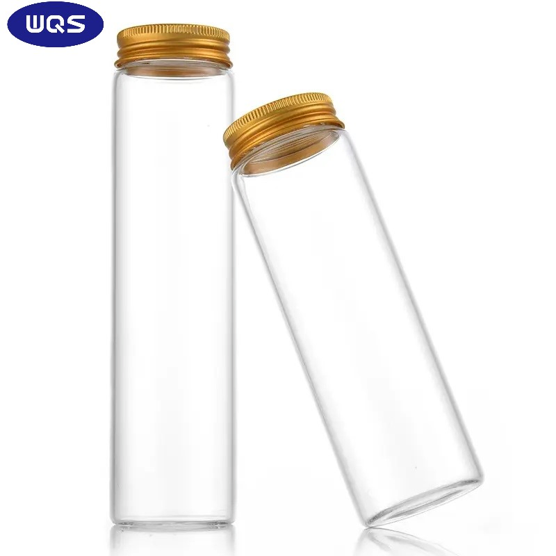 Wholesale High Borosilicate Transparent 400ml 500ml 600ml 750ml Coffee Bean Tea Wide Mouth Storage Glass Jars with Aluminum Lid