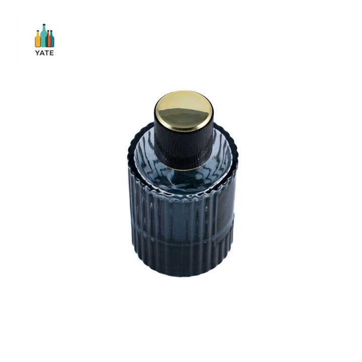 Non Clear Painted Blue Glass Perfume Bottles in 30ml 50ml Fast Shipping