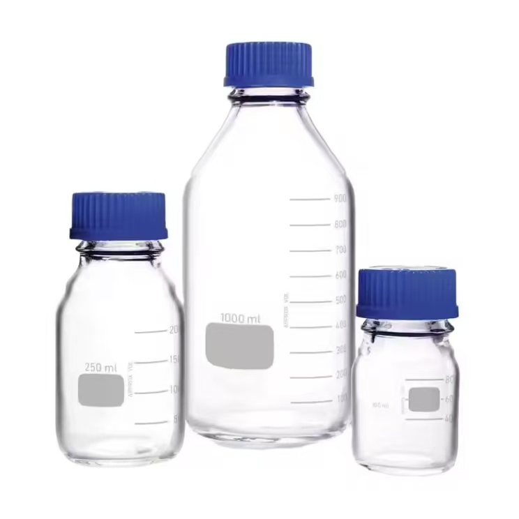Premium Glass Reagent Bottle for Safe Storage and Precision Measurement