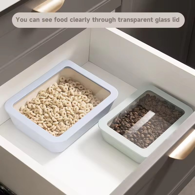 Glass Meal Containers with Lid for Food Storage for Lunch Boxes