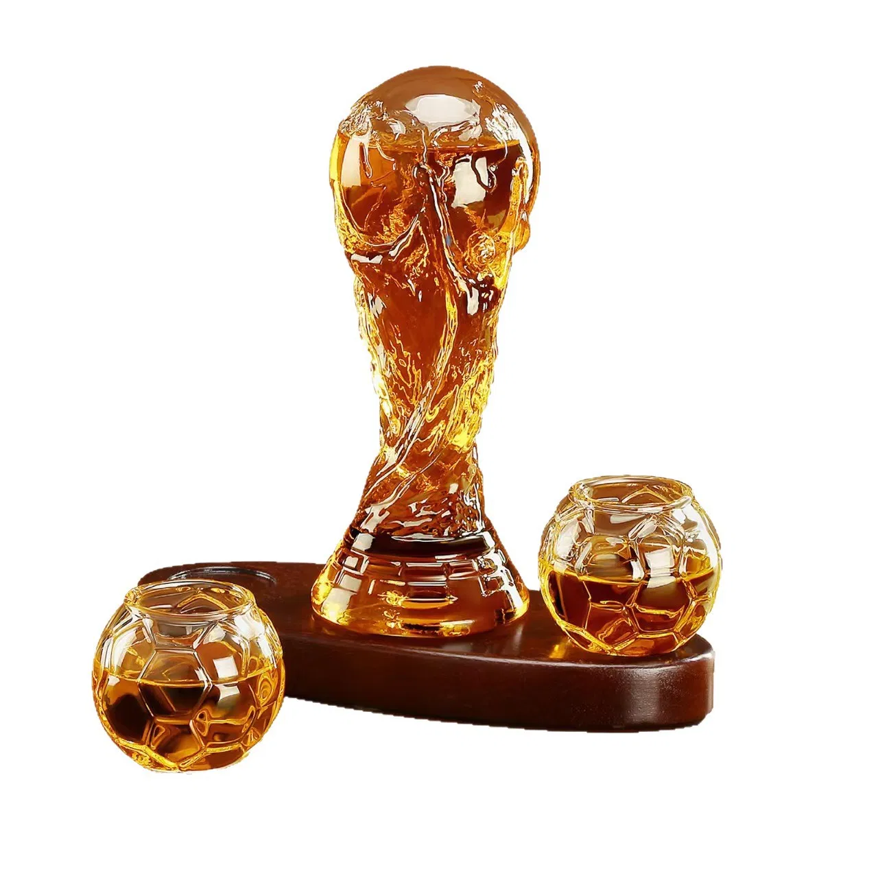 Custom Transparent Football Shot 10oz High Borosilicate Fan Whiskey Soccerlover Gifts Men Sports Party Drinking Beer Liquor Wine