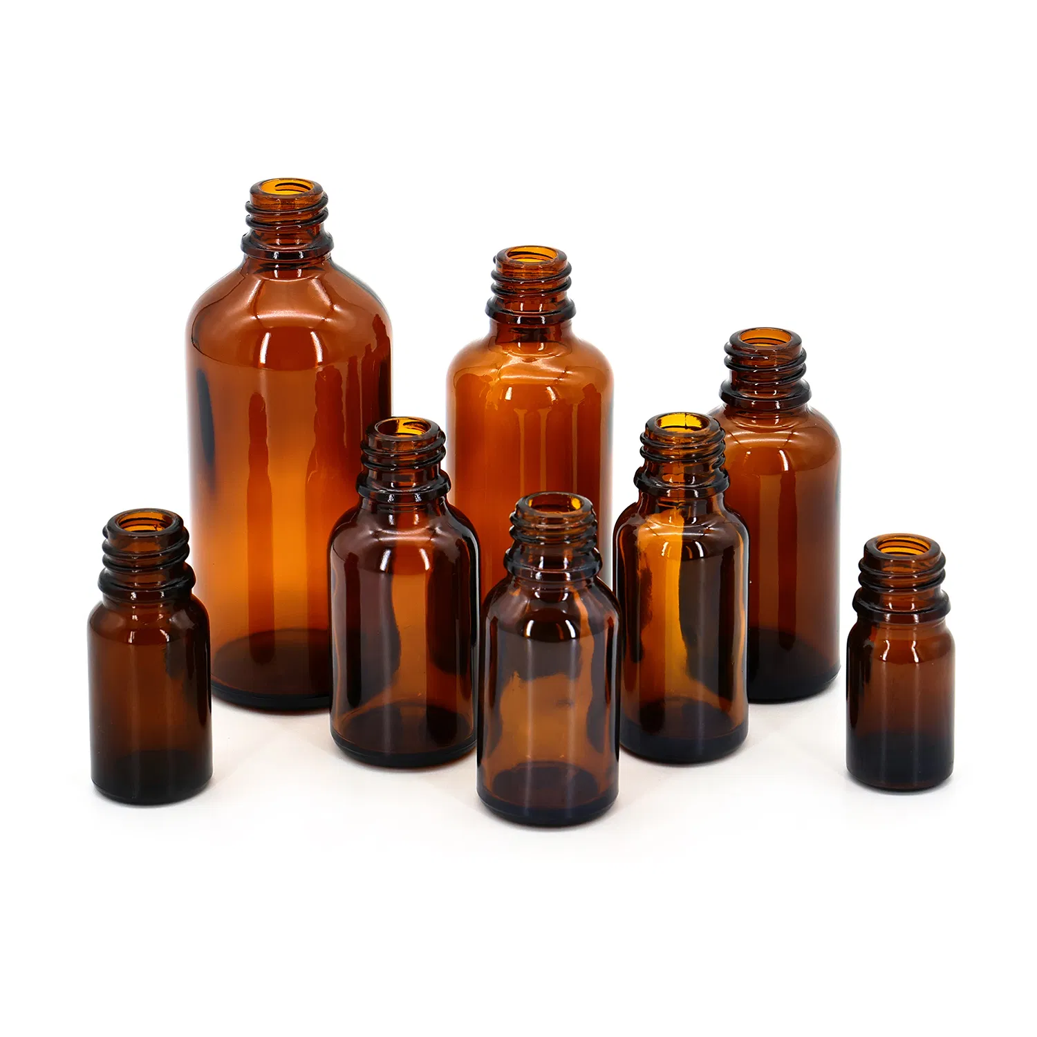 5ml 10ml 15ml 20ml 30ml 50ml 100ml Amber Brown Flint Essential Oil Frosted Drop Cosmetic Matte Serum 18mm Pipette Cap Perfume Fragrance Dropper Glass Bottle