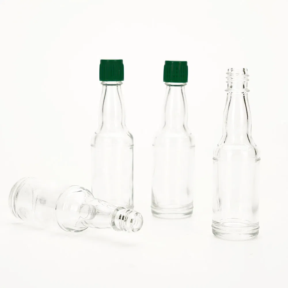 Vista 20ml Stock Glass Bottle Mini High Flint Food Color Sauce Glass Bottle with Plastic Cap
