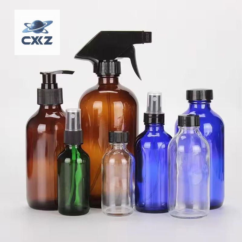 Wholesale Factory Price 15ml 30ml 60ml 120ml 250ml 500ml 1000ml Amber Boston Round Glass Bottles with Bakelite Phenolic Cap