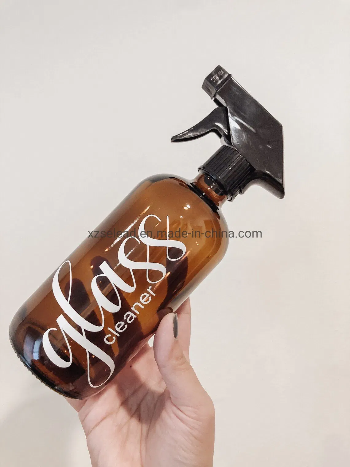 250ml 500ml 8oz 16oz Amber Boston Round Hand Wash Bath Lotion Shampoo Dispenser Soap Pump Glass Bottle