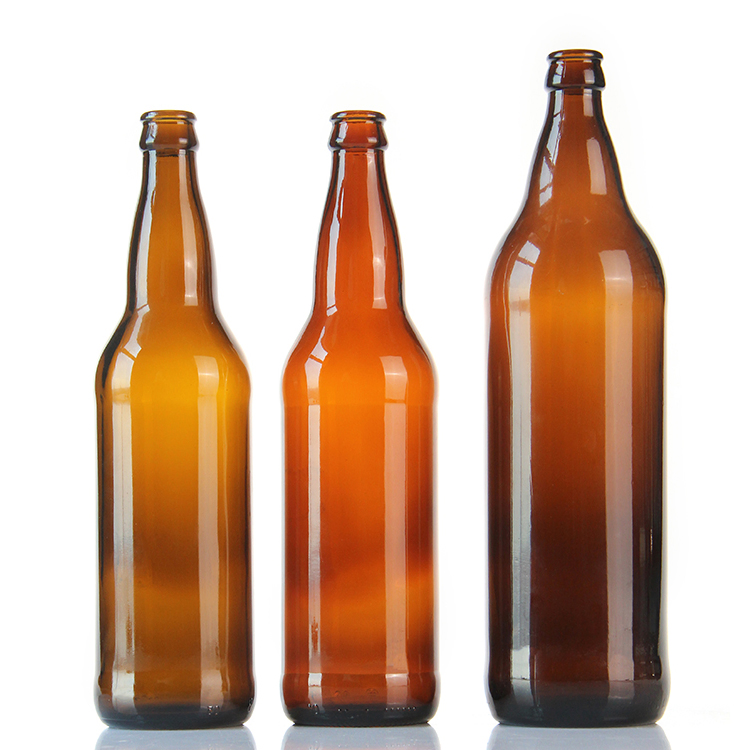Eco-Friendly Colored Glass Beer Bottles in 330ml and 500ml Sizes