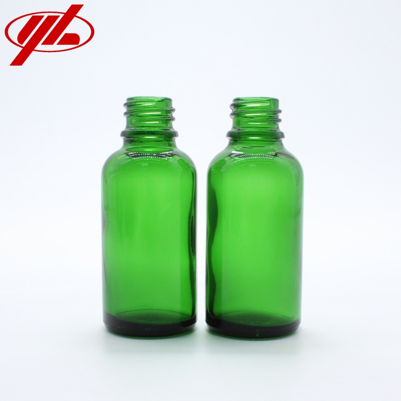30ml Green Color Essential Oil Soda Lime Dropper Glass Bottle Vial