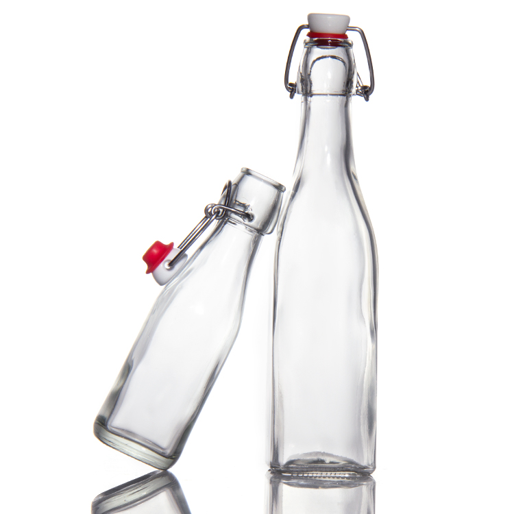 Premium 16 Oz Swing Top Glass Beer Bottle with Secure Stopper