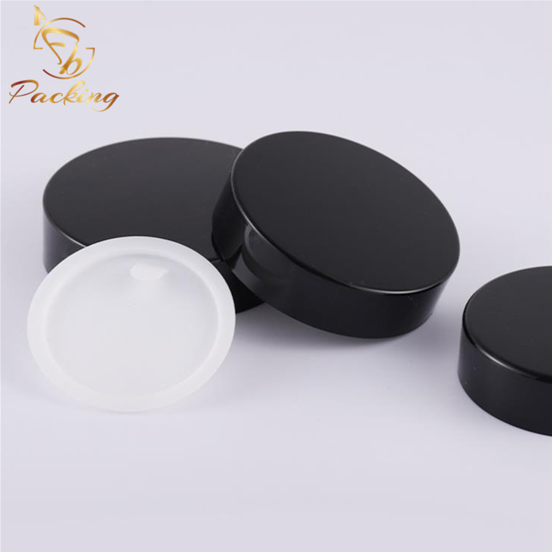 OEM Colored Black White Glass Jar 60g with Silver Rose Gold Lid for Face Cream