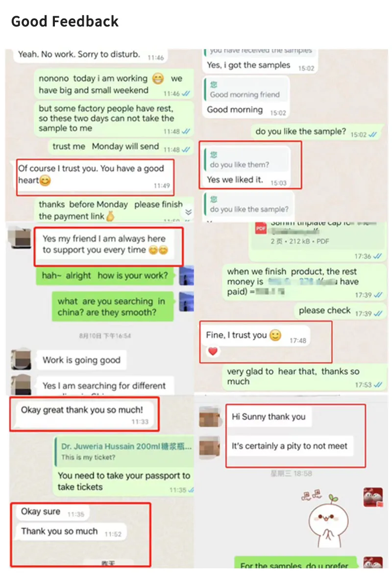 Customer Good Feedback