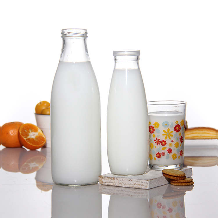 Free Sample 100ml 200ml 300ml Airtight Cute Milk Botella De Vidrio for Juice