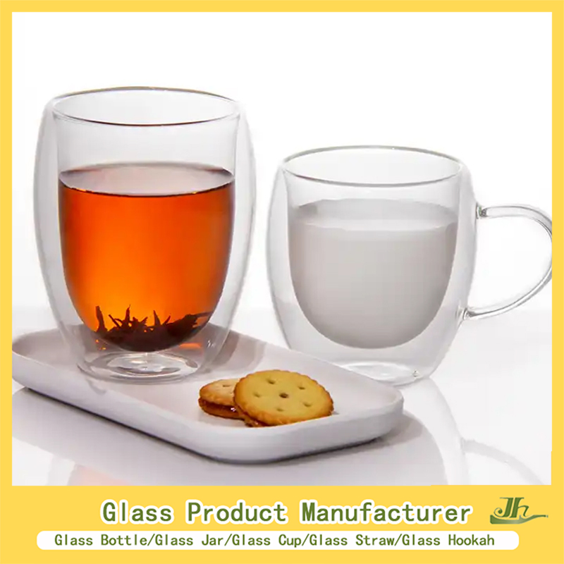 100ml,200ml,250ml,350ml,500ml,750ml Coffee/Beverage/Water/Tea/Milk/Juice/Wine/Brandy/Beer/Whisky High Borosillicate Double Wall Glass Mug Glass Cup Manufacturer
