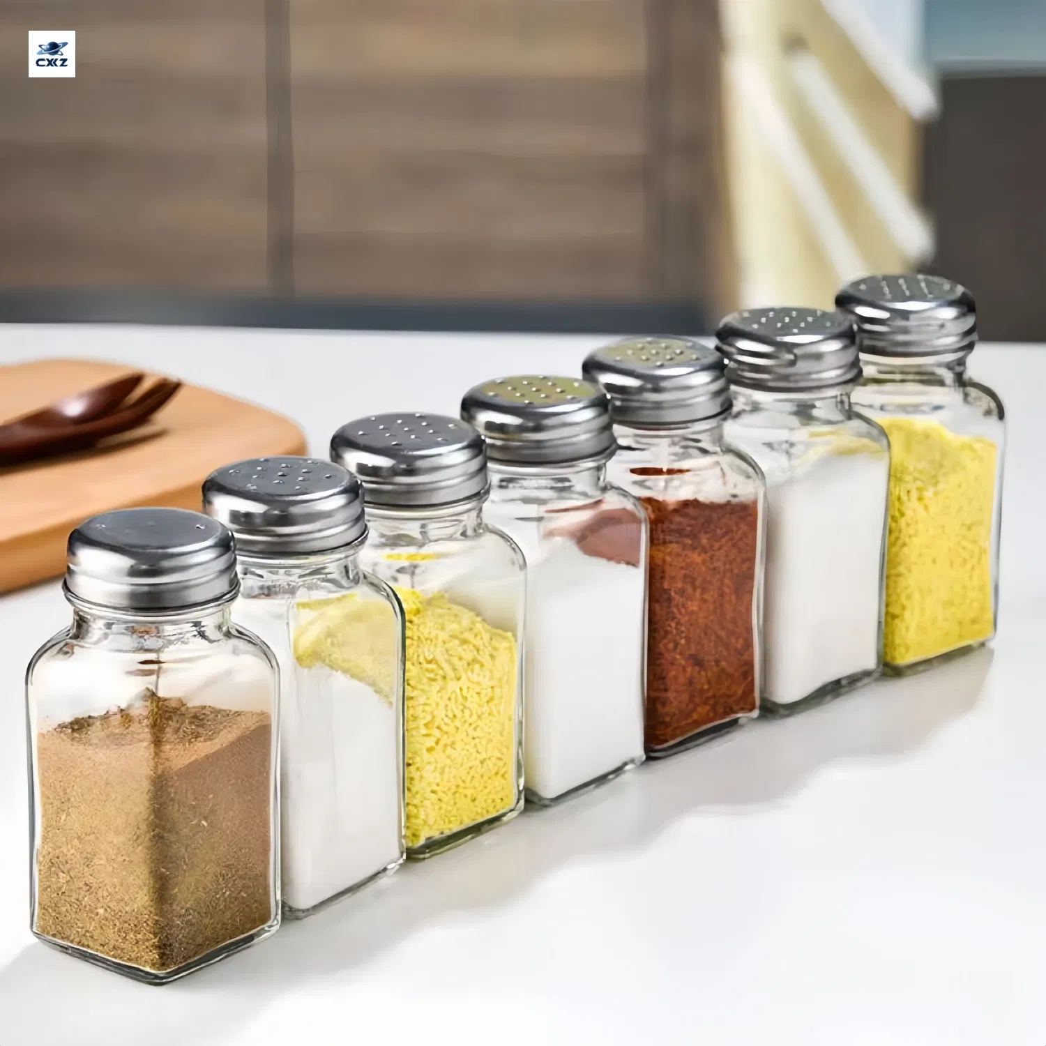 50ml 75ml 100ml Food-Grade Glass Airtight Sprinkling Spice Storage Bottle