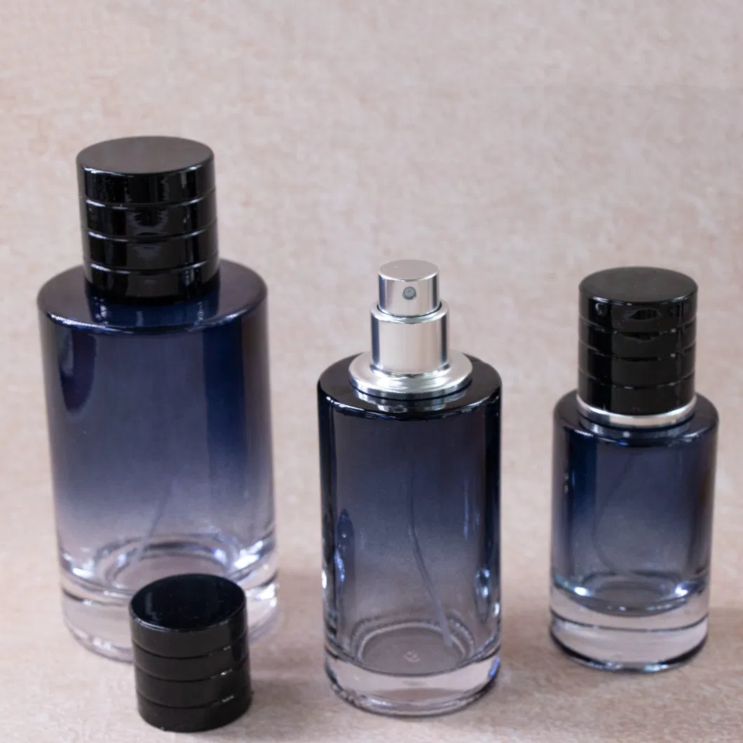 Blue Glass Perfume Bottle 2