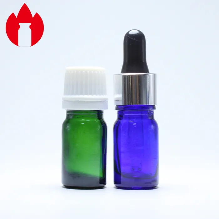 5ml Essential Oil Glass Vial Green