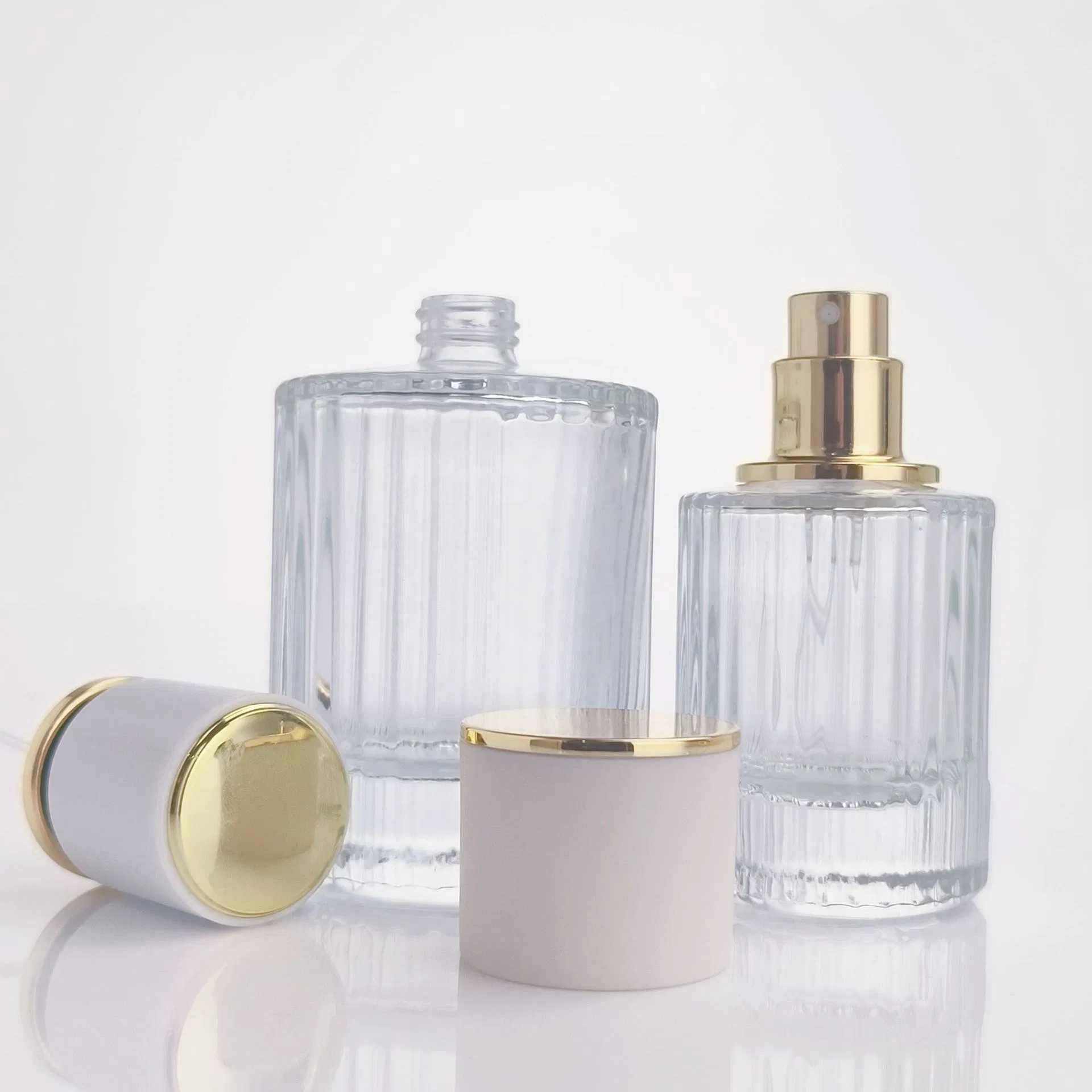 Cosmetics Packaging Fragrance Spray Glass Bottles Empty Perfume Bottles 30ml 50ml 100ml Perfume Refillable Custom Spray Pump Perfume Glass Bottle