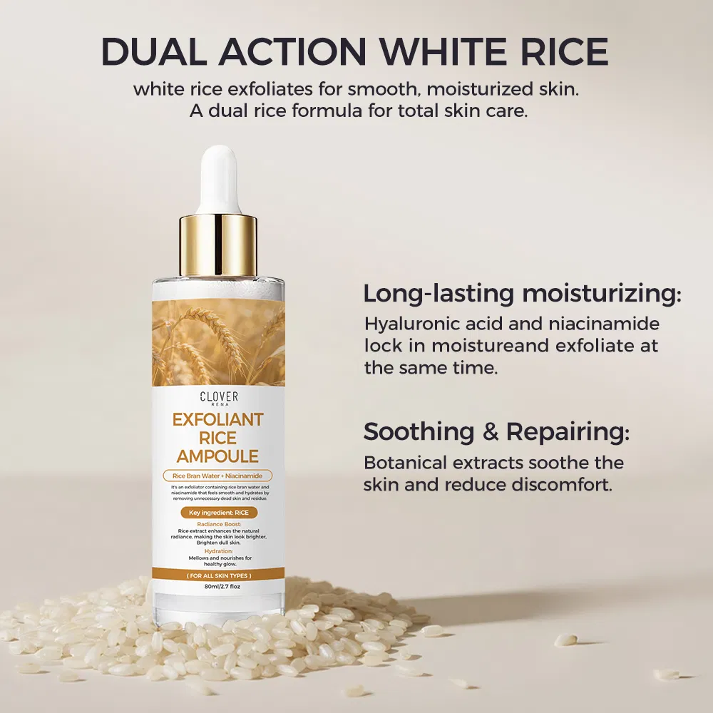 Ampoule Serum Brightens and Evens Skin Tone Smooths Rough Texture Glass Serum