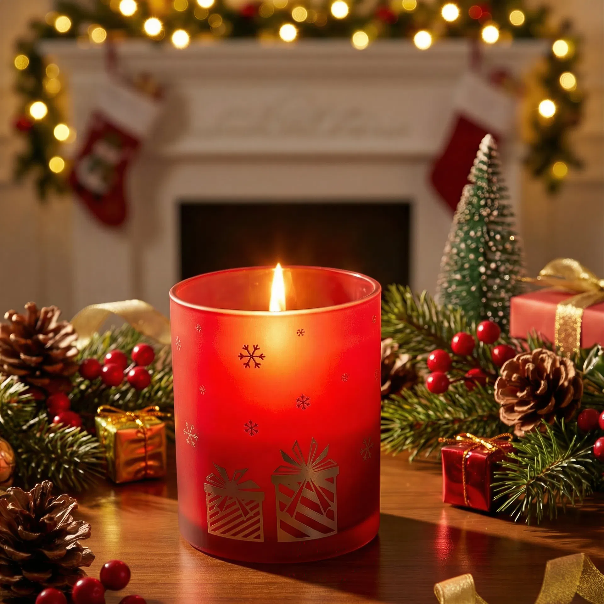 Clear Glass Candle Jar 5