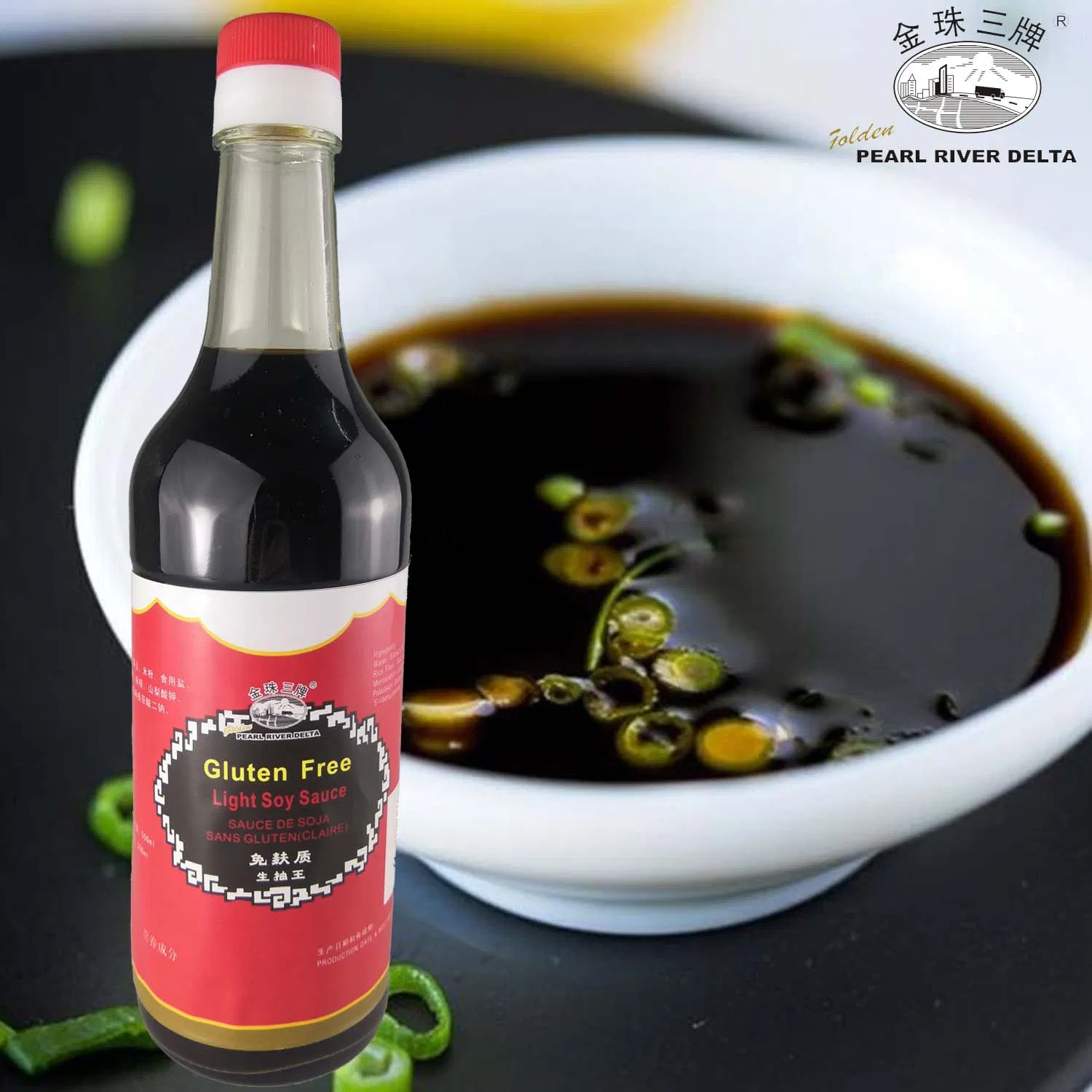 500ml Gluten-Free Light Soya Sauce with Glass Bottle/Plastic Bottle/PE Jar/Pet Jar/Metal Tin/Drum/Small Bag for Exporting