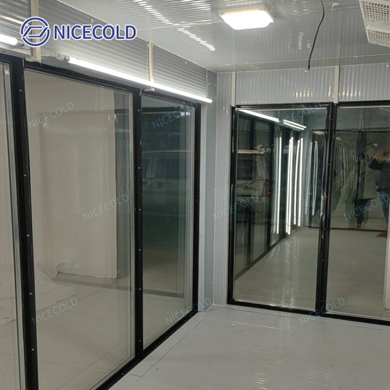 Beer Cave Display Walk in Cooler Freezer Cold Storage with Glass Door