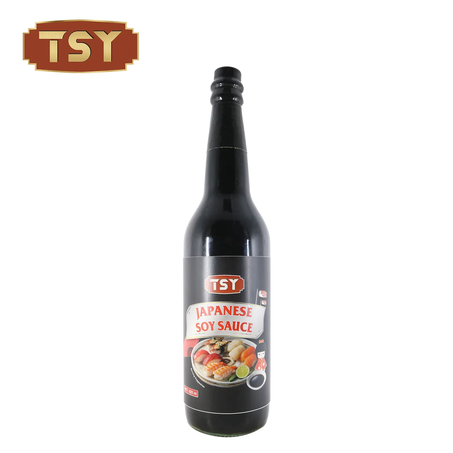 625ml Glass Bottle Naturally Brewed Condiment Japanese Dish Soy Sauce Wholesale