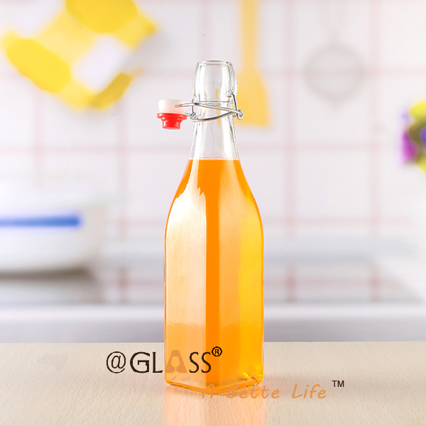 1000ml Glass Beverage Bottle with Swing Top Cap