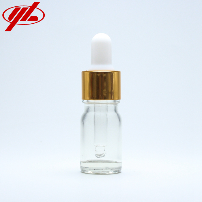 5ml Clear Cosmetic Essential Oil Dropper Glass Bottle Vial