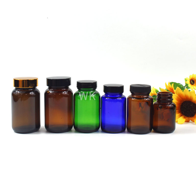 Custom Service 100ml 150ml 200ml 250ml Wide Mouth Glass Bottle for Medicine Chemical Reagent