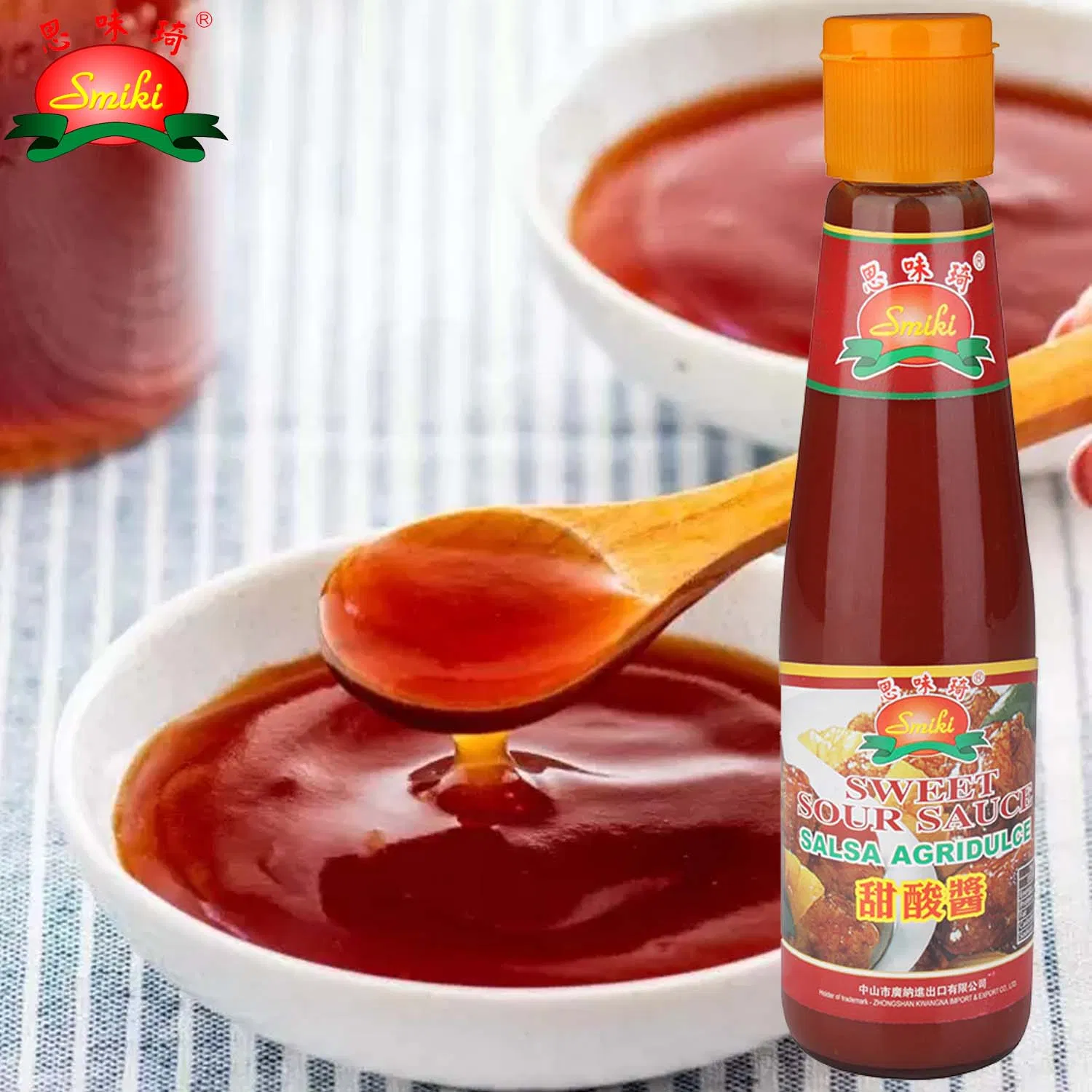 Kwangna Sweet Sour Sauce with 280gx24 Glass Bottles Per Carton Packing