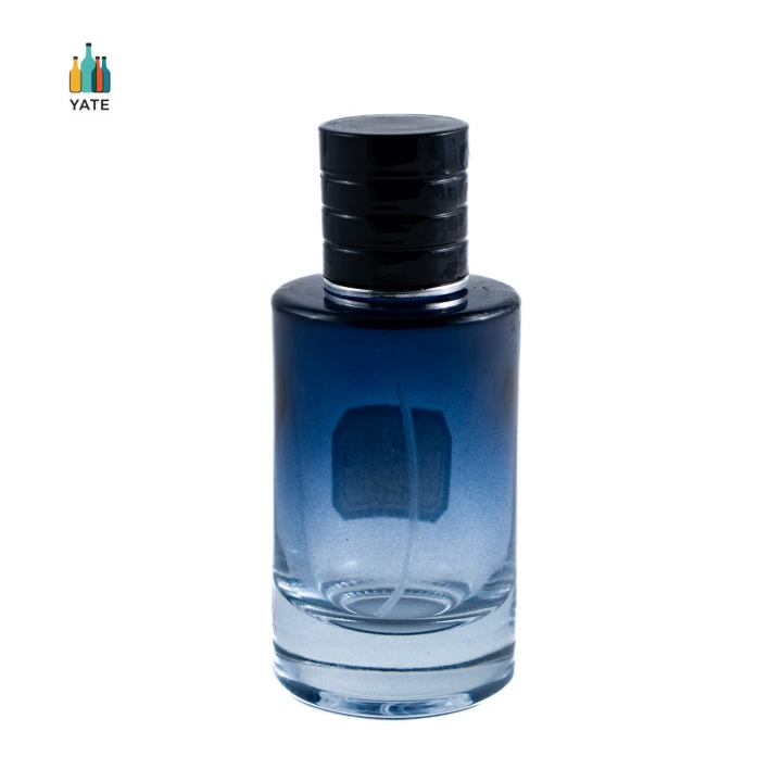 Non Clear Painted Blue Glass Perfume Bottles in 30ml 50ml Fast Shipping