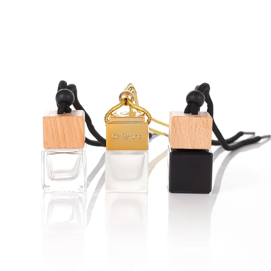 Square glass perfume bottle 8ml