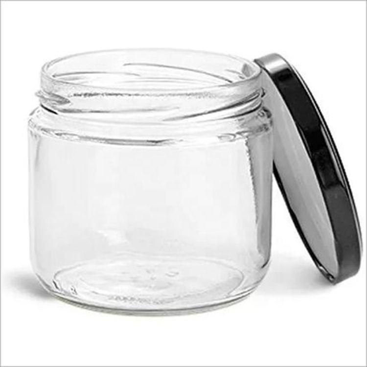 350ml Airtight Wide Food Storage Canister Empty Chili Sauce Coconut Oil Glass Bottle with Sealing Top Lid