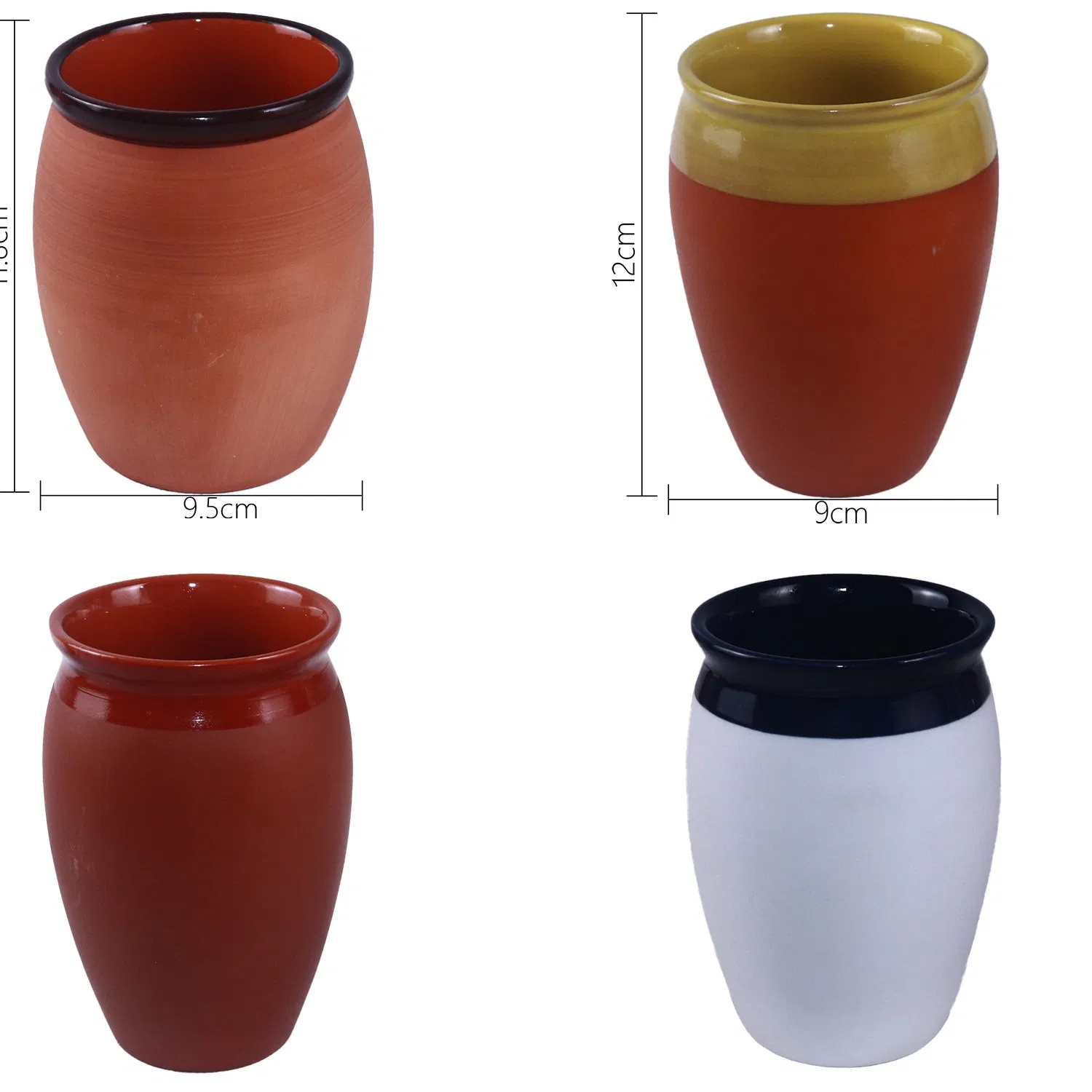 ODM 12oz 14oz 16oz Drinkware Clay Mugs Cups Coffee Wine Juice Cups Without Handles Earthenware Pot Terracotta Mugs