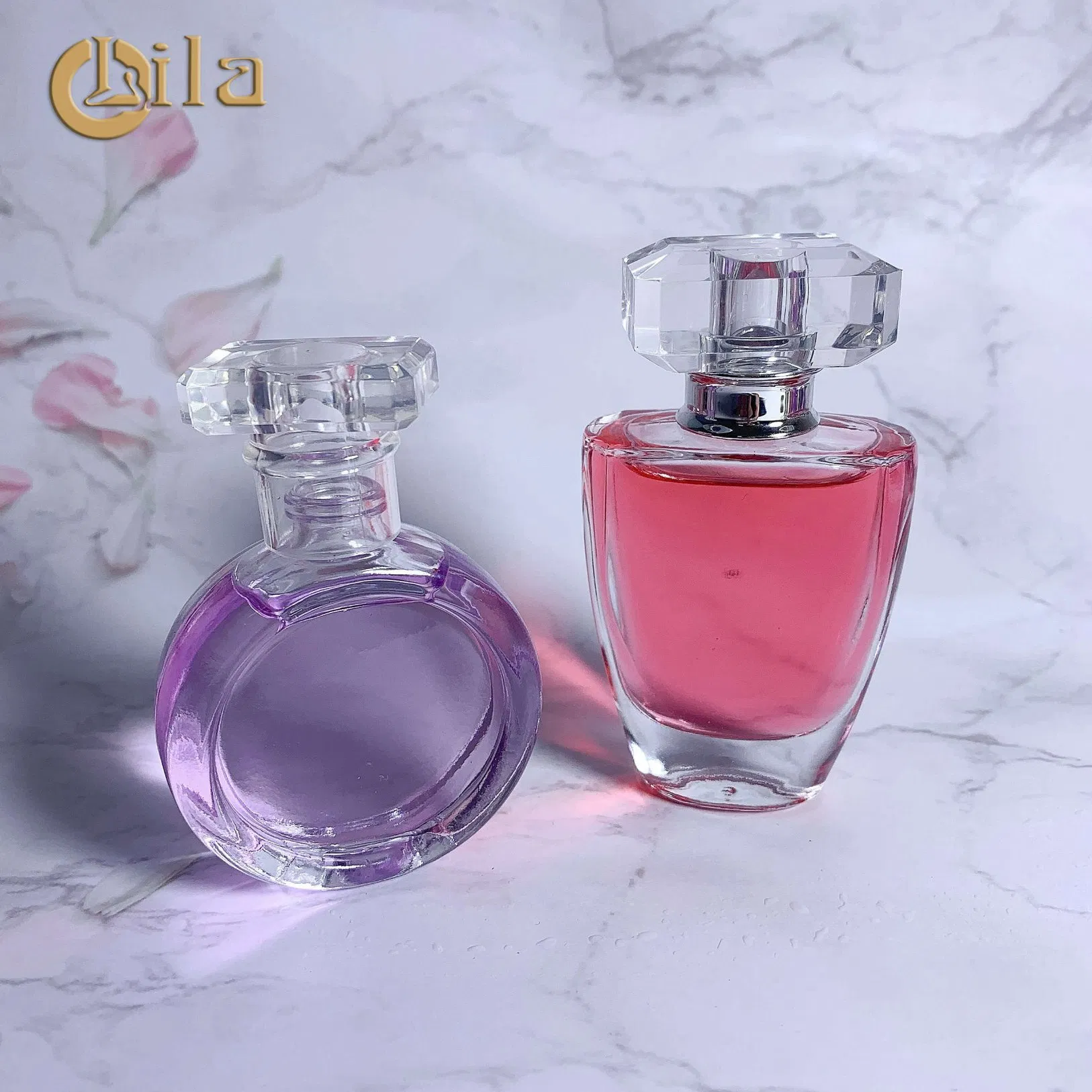 1/6free Sample Wholesale 30ml 50ml 100ml Clear Square Custom Spray Refillable Luxury Empty Glass Perfum