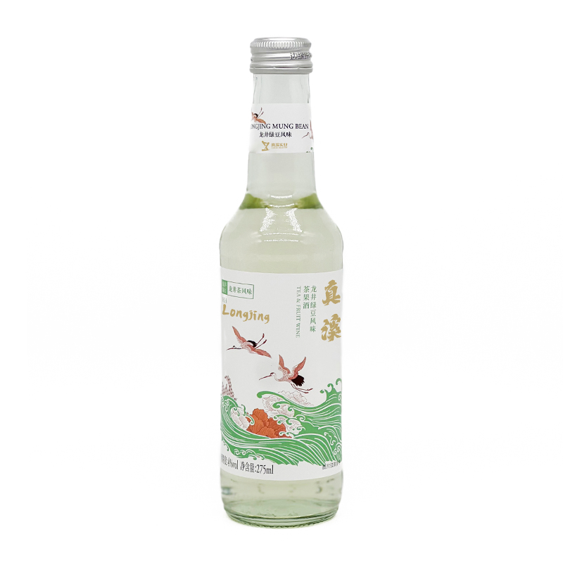 Chinese Private Label OEM ODM Tea&Fruit Winecamellia Lemon Flavor Tea Beer in Glass Bottles