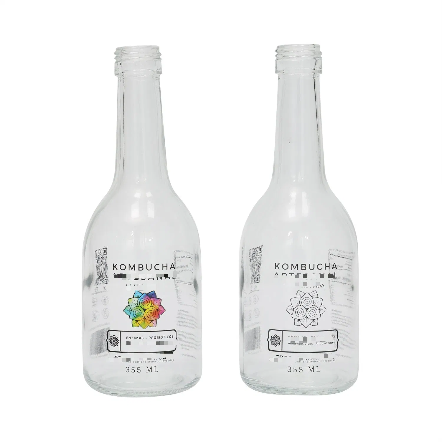 Glass Beverage Bottle for Sparkling Mineral Water Packaging Bottle 200ml 330ml 500ml 750ml 1L