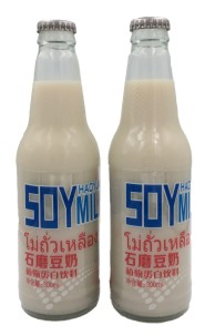 300ml Glass Bottle Natural Soy Bean Milk Health Food