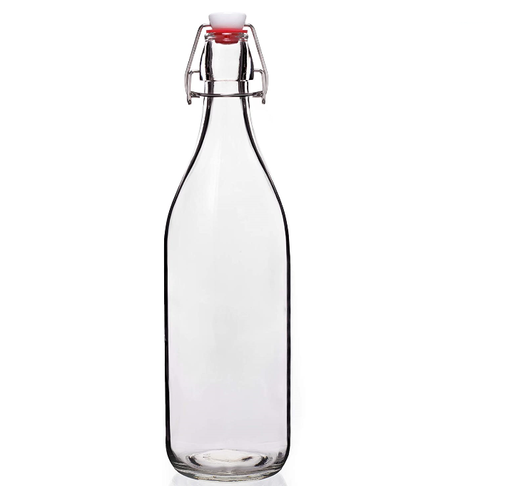 1000ml Clip Top Water Drinks Juices Serving Glass Bottles in Stock