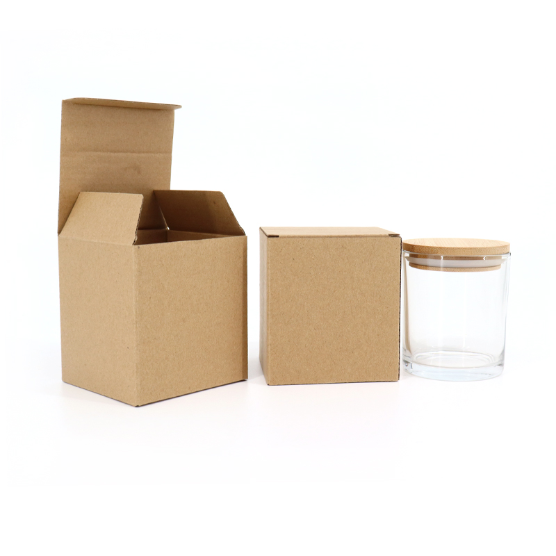 Premium Luxury Empty Frosted Matte Glass Candle Jars Container with Bamboo Wood Cork Lid 8oz 10oz