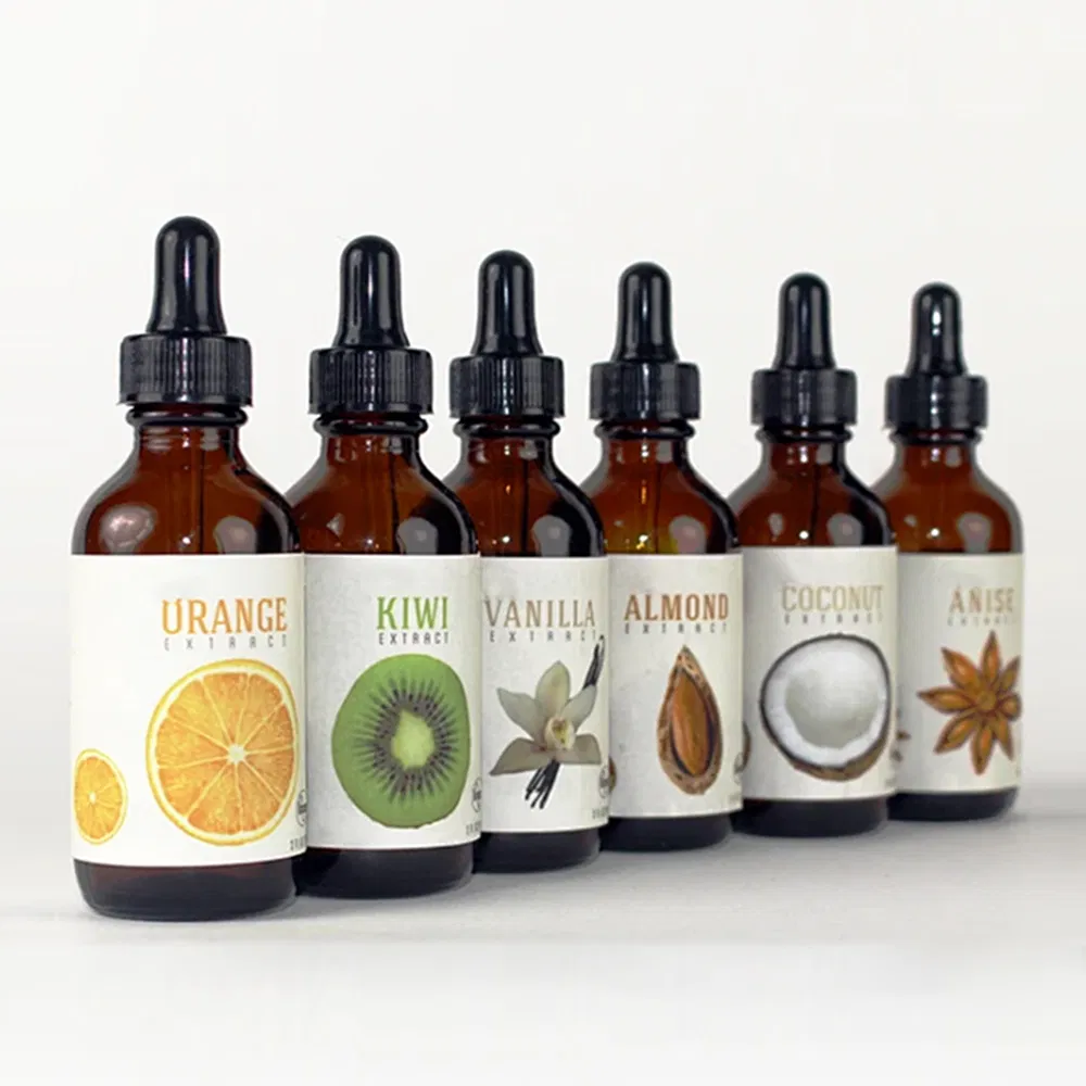 Cosmetic Applications Glass Dropper Bottle with Custom Logo and Dropper Cap