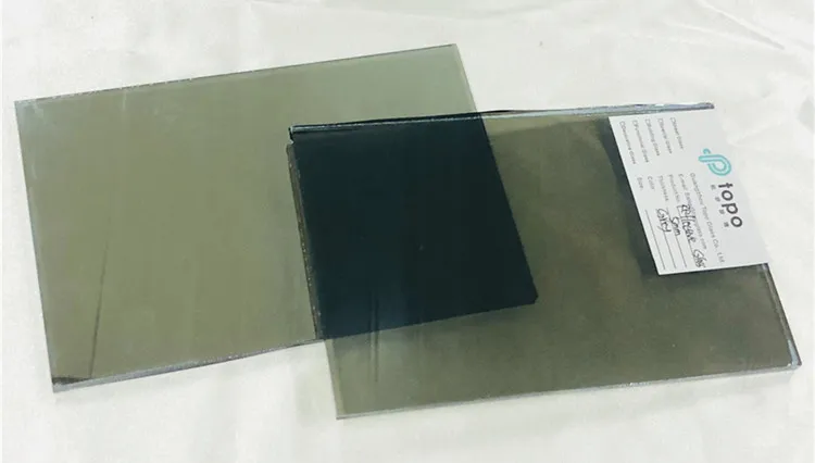 Grey Coated Building Glass