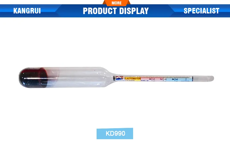Dairy Use Premium Glass Lactometer Hydrometer